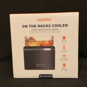 Asobu On the Rocks Double Walled Whiskey Scotch Cooler Cup New
